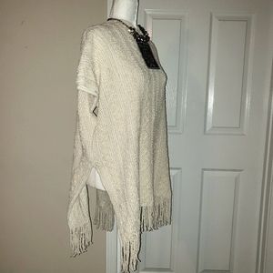 Beautiful Ruana Wrap Couture Gems One Size Cream